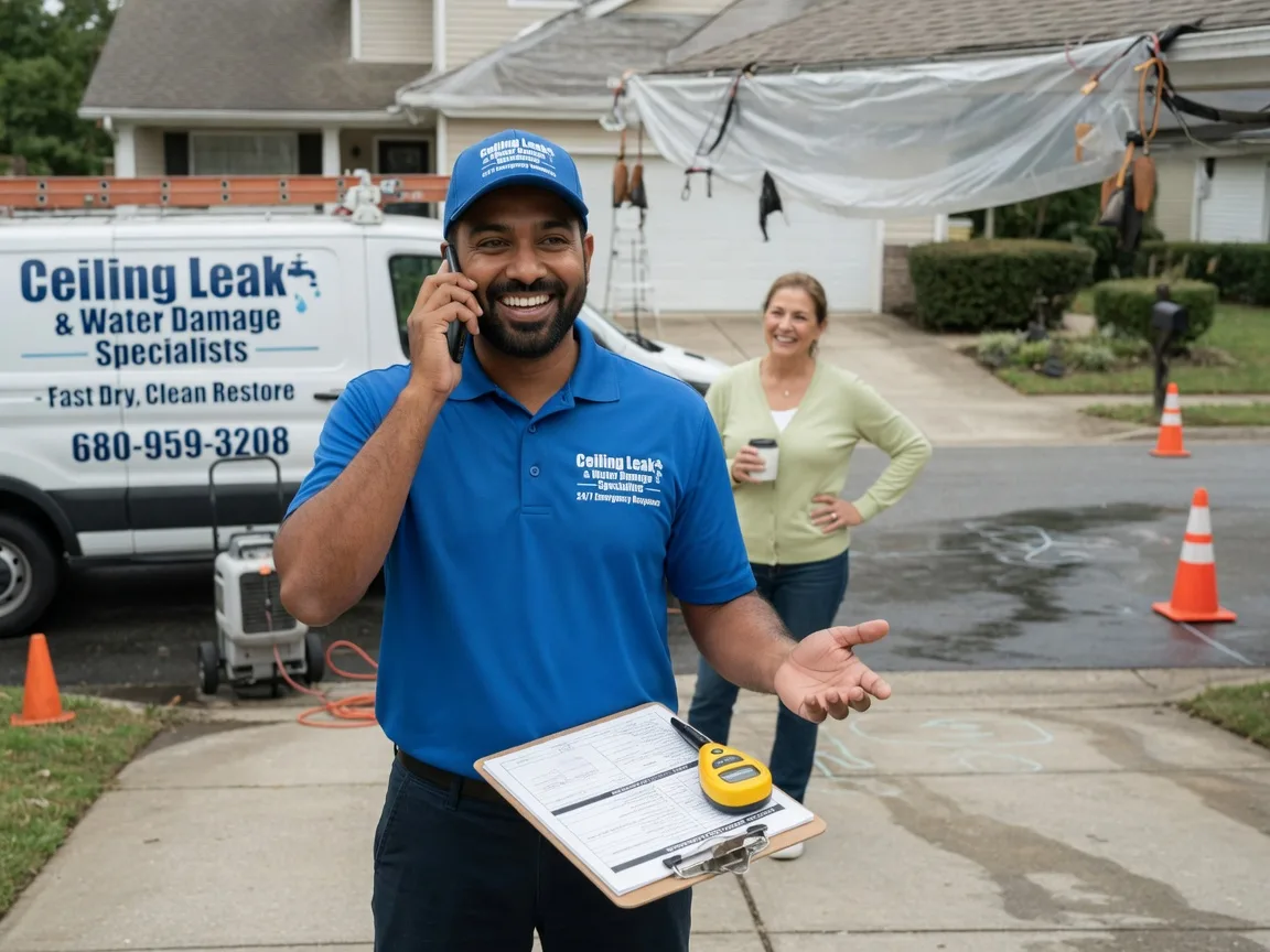 Ceiling Leak Cleanup Mcconnell Afb, KS FAQs